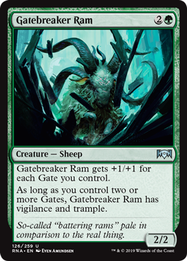 Gatebreaker Ram (Ravnica Allegiance) Light Play