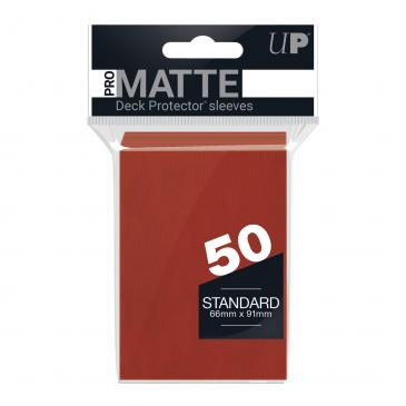 Ultra Pro - 50ct Pro-Matte Red Standard Deck Protectors (New Packaging)