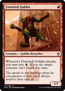 Frenzied Goblin (Masters 25) Light Play