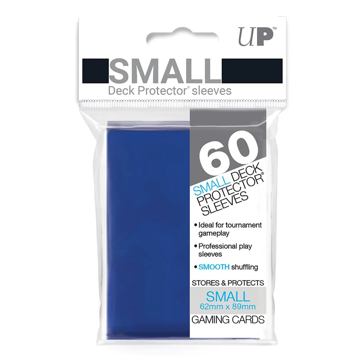 Ultra Pro - 60ct Pro-Gloss Pacific Blue Standard Deck Protector Sleeves (New Packaging)