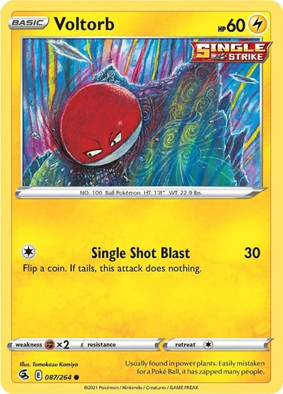 Voltorb (SWSH08: Fusion Strike) Light Play Reverse Holofoil