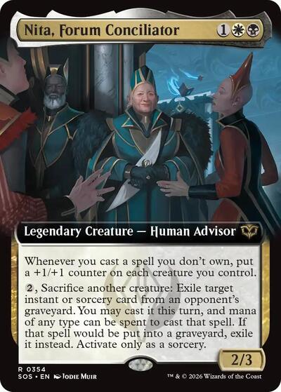 Nita, Forum Conciliator (Extended Art) (Secrets of Strixhaven) Light Play Foil