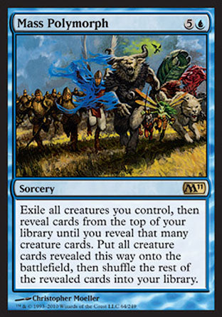 Mass Polymorph (Magic 2011 Core Set) Medium Play