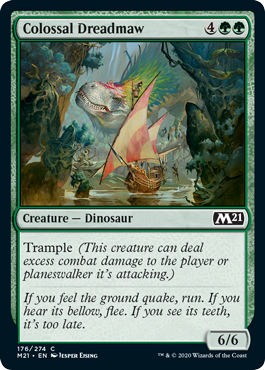Colossal Dreadmaw (Magic 2021 Core Set) Light Play