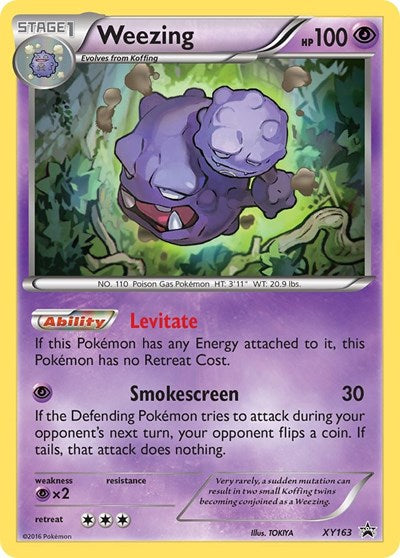 Weezing - XY163 (XY Promos) Damaged / Poor Holofoil