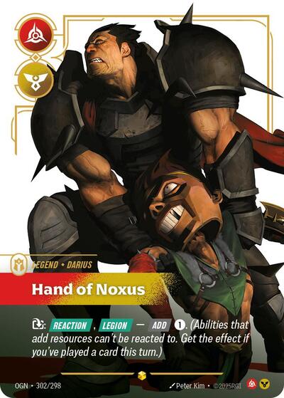 Darius Hand of Noxus (Overnumbered) (Origins) Near Mint Foil