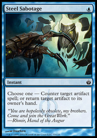 Steel Sabotage (Mirrodin Besieged) Light Play