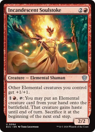 Incandescent Soulstoke (Commander: Lorwyn Eclipsed) Light Play