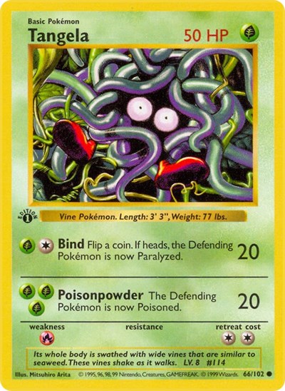Tangela (Base Set (Shadowless)) Light Play Unlimited