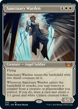 Sanctuary Warden (Showcase) (Streets of New Capenna) Light Play Foil