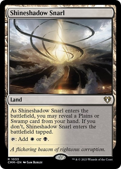 Shineshadow Snarl (Commander Masters) Light Play