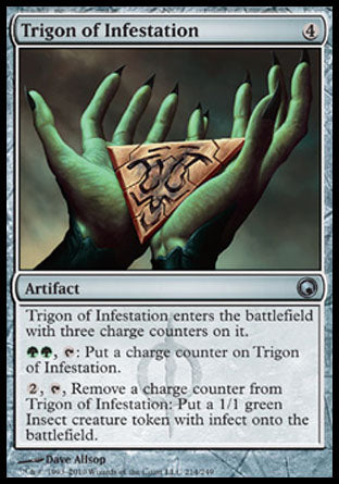Trigon of Infestation (Scars of Mirrodin) Light Play