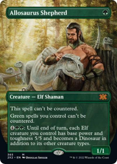 Allosaurus Shepherd (Borderless) (Double Masters 2022) Light Play