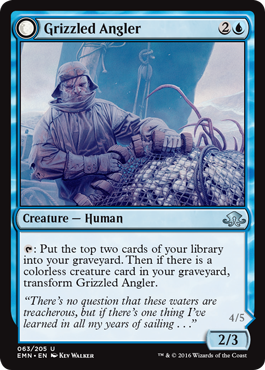 Grizzled Angler (Eldritch Moon) Light Play