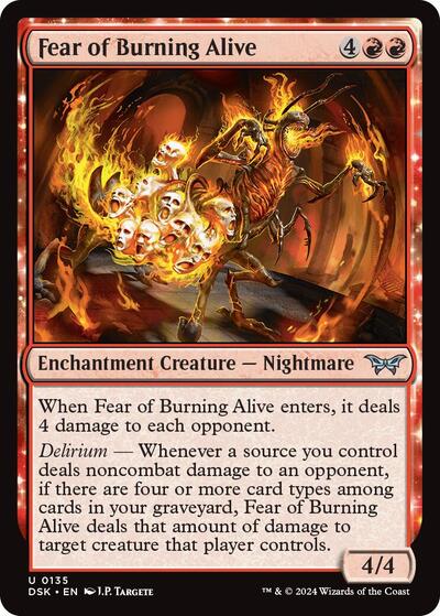 Fear of Burning Alive (Duskmourn: House of Horror) Light Play
