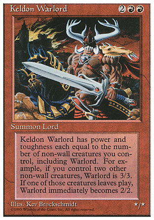 Keldon Warlord (4th Edition) Medium Play