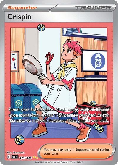Crispin - 171 (SV: Prismatic Evolutions) Light Play Holofoil
