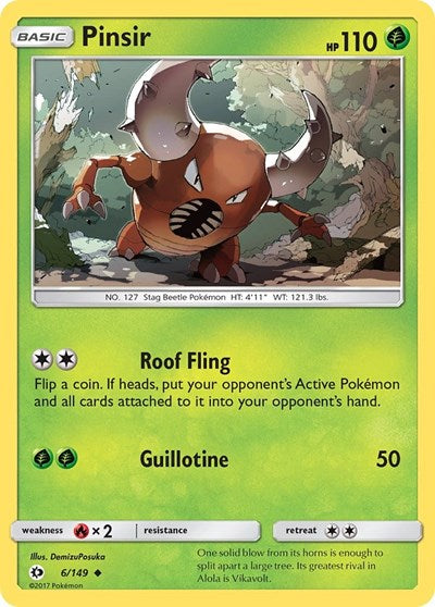 Pinsir (SM Base Set) Light Play