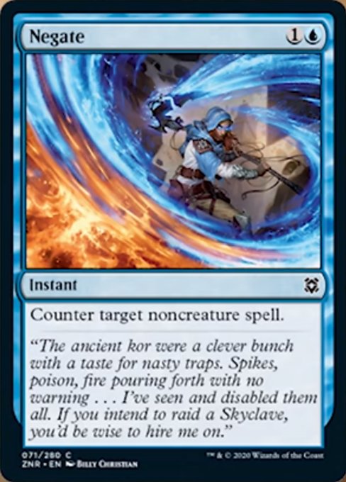 Negate (Zendikar Rising) Light Play