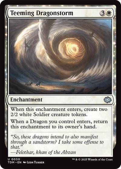 Teeming Dragonstorm (Tarkir: Dragonstorm) Light Play