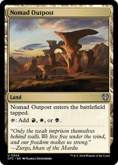 Nomad Outpost (Commander: Outlaws of Thunder Junction) Light Play