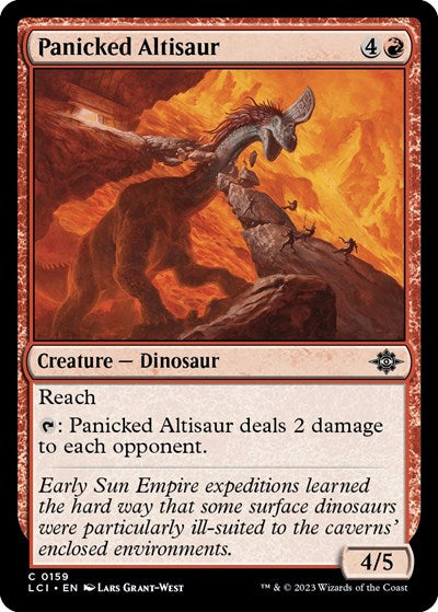 Panicked Altisaur (The Lost Caverns of Ixalan) Light Play