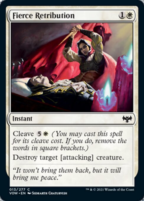 Fierce Retribution (Innistrad: Crimson Vow) Light Play