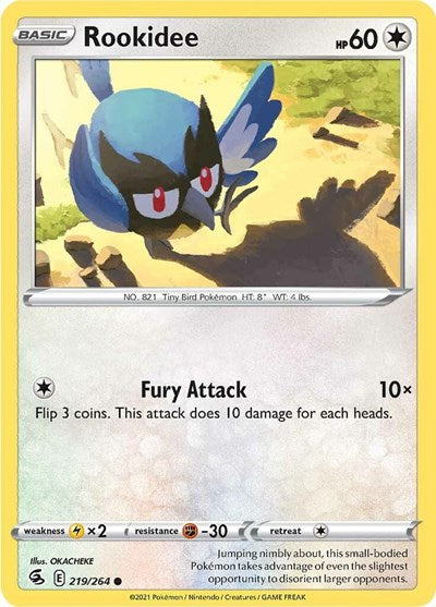 Rookidee (SWSH08: Fusion Strike) Light Play