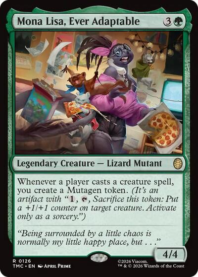Mona Lisa, Ever Adaptable (Commander: Teenage Mutant Ninja Turtles) Light Play