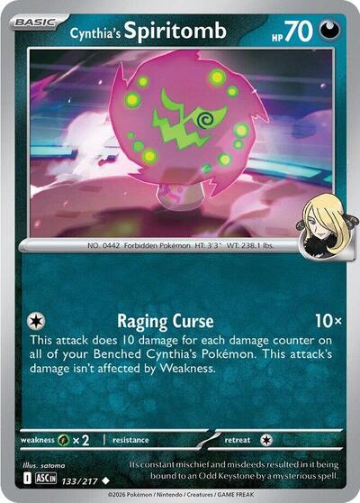 Cynthia's Spiritomb - 133 (ME: Ascended Heroes) Light Play