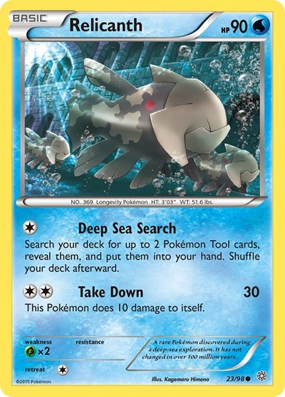 Relicanth (XY - Ancient Origins) Damaged / Poor