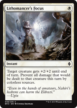 Lithomancer's Focus (Battle for Zendikar) Light Play