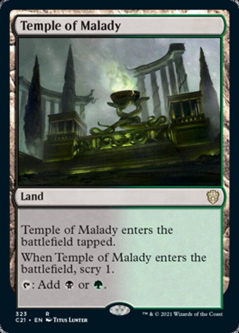 Temple of Malady (Commander 2021 Strixhaven) Light Play