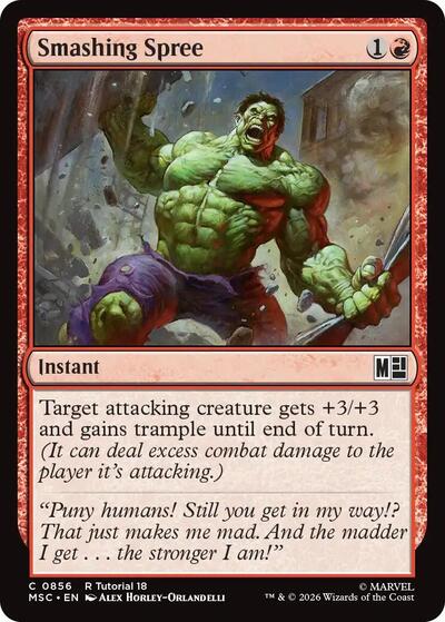 Smashing Spree (0856) (Commander: Marvel Super Heroes) Light Play