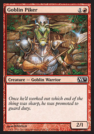 Goblin Piker (Magic 2011 Core Set) Light Play