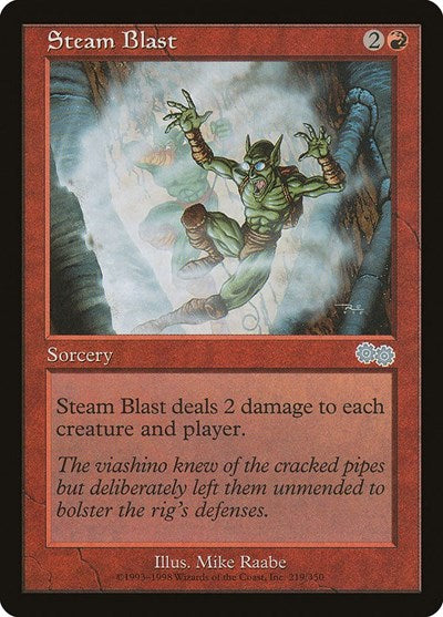 Steam Blast (Urza's Saga) Light Play
