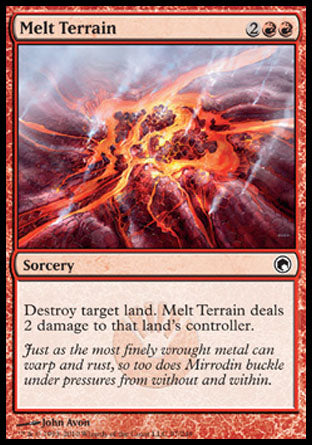 Melt Terrain (Scars of Mirrodin) Light Play
