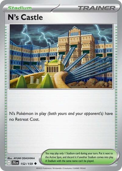 N's Castle (SV09: Journey Together) Light Play Reverse Holofoil