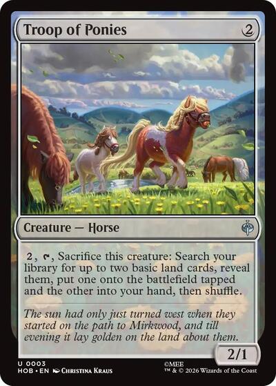 Troop of Ponies (The Hobbit) Light Play
