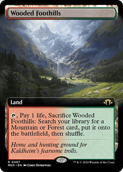 Wooded Foothills (Extended Art) (Modern Horizons 3) Near Mint Foil