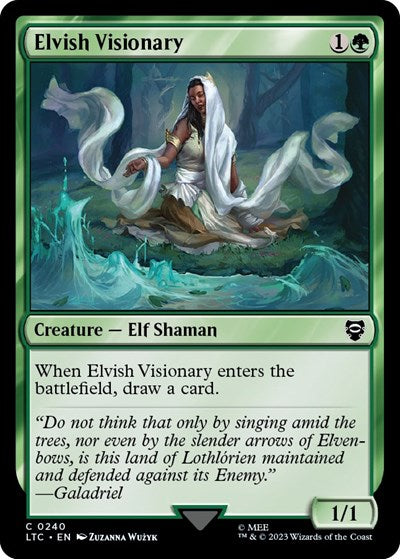 Elvish Visionary (Commander: The Lord of the Rings: Tales of Middle-earth) Light Play