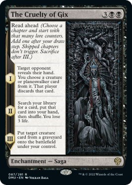 The Cruelty of Gix (Dominaria United) Light Play