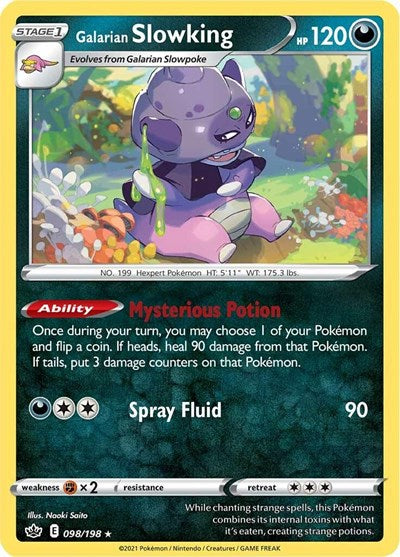 Galarian Slowking (SWSH06: Chilling Reign) Light Play Reverse Holofoil