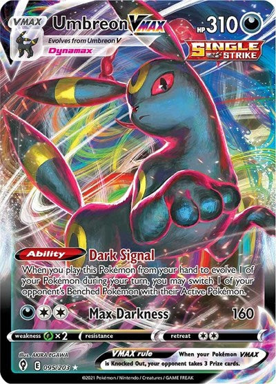 Umbreon VMAX (SWSH07: Evolving Skies) Light Play Holofoil