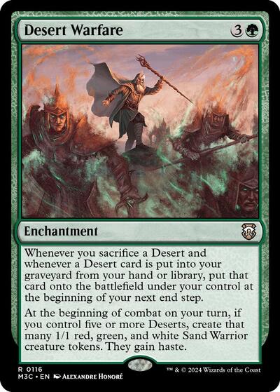 Desert Warfare (Commander: Modern Horizons 3) Light Play