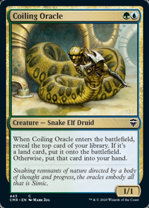 Coiling Oracle (Commander 2020 Commander Legends) Light Play