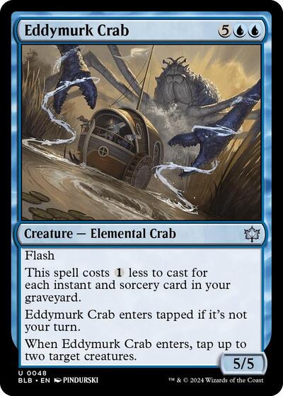 Eddymurk Crab (Bloomburrow) Light Play Foil