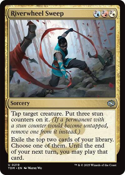 Riverwheel Sweep (Tarkir: Dragonstorm) Light Play