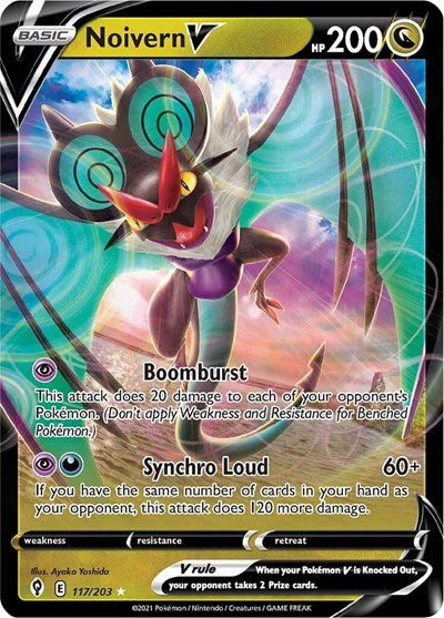 Noivern V (SWSH07: Evolving Skies) Light Play Holofoil