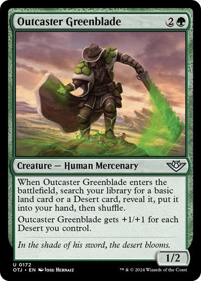 Outcaster Greenblade (Outlaws of Thunder Junction) Light Play